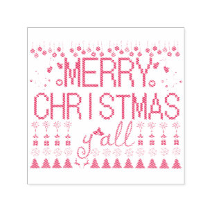 Sello Automático Feliz Navidad a Todos, Suéter Feo