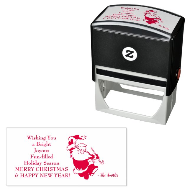 Sello Automático Feliz Navidad Feliz Año Nuevo (In Situ)