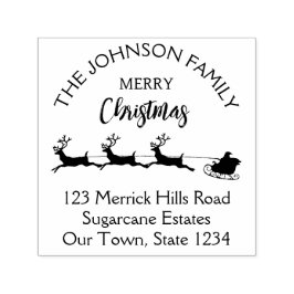 Sello Automático Feliz Navidad Santa sledge