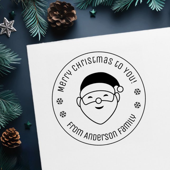 Sello Automático Feliz Papá Noel navideño a la vuelta familiar (Subido por el creador)