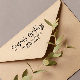 Sello Automático Festividad del nombre del notario de la temporada