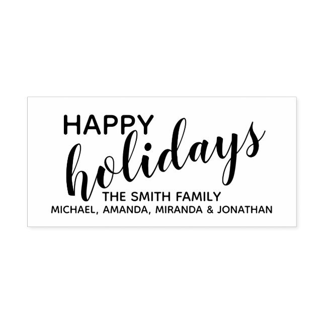 Sello Automático Festividad 'Felices Fiestas' (Diseño)