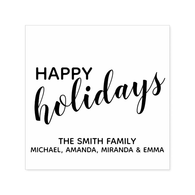 Sello Automático Festividad 'Felices Fiestas' (Diseño)