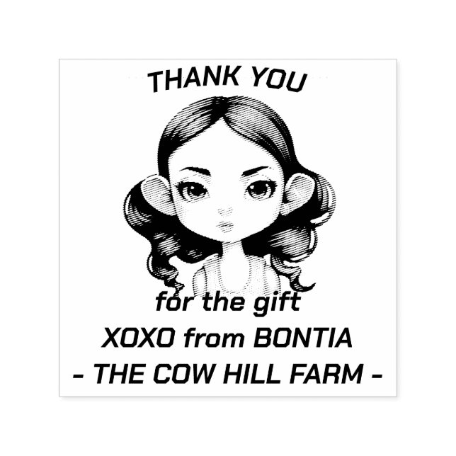 Sello Automático Fiesta chica de vaca (Diseño)