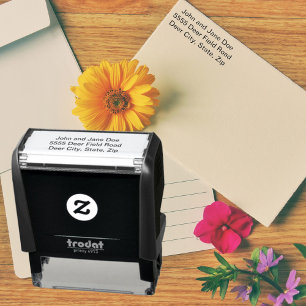 Sello Automático Fiesta de eventos con logotipo de foto de direcció