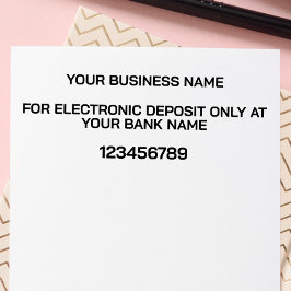 SELLO AUTOMÁTICO FIRMA DE DEPOSITO ELECTRÓNICO MODERNO DEL BANCO