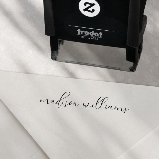 Sello Automático Firma de escritura elegante moderna personalizada (Subido por el creador)