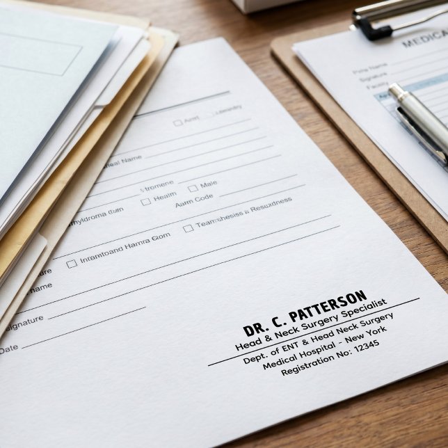Sello Automático Firma de profesional médico | Personalizada (Subido por el creador)