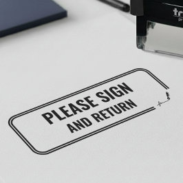 Sello Automático Firma del profesor, aprobación. Por favor firme y