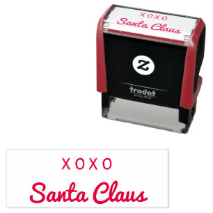 Sello Automático Firma falsa de Santa Claus XOXO para Navidades