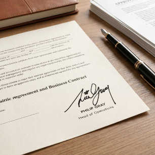 Sello Automático Firma manuscrita personalizada y título del cargo 