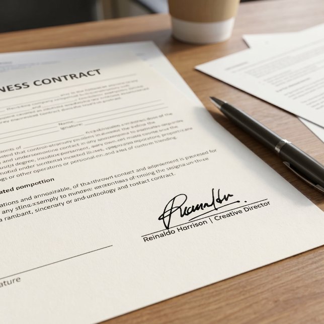 Sello Automático Firma manuscrita personalizada y título del cargo  (Subido por el creador)