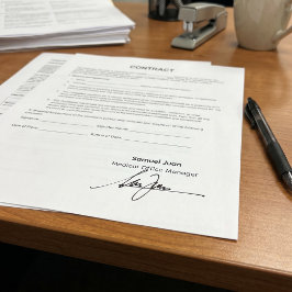 Sello Automático Firma manuscrita profesional personalizada para ne