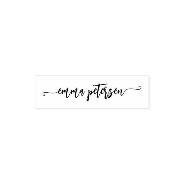 Sello Automático Firma personalizada letra script moderna  (Diseño)