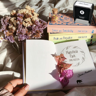 Sello Automático Firma simple de autor sencillo