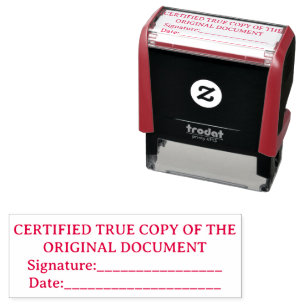 Sello Automático Firma y Fecha de Copia Verdadera Certificada