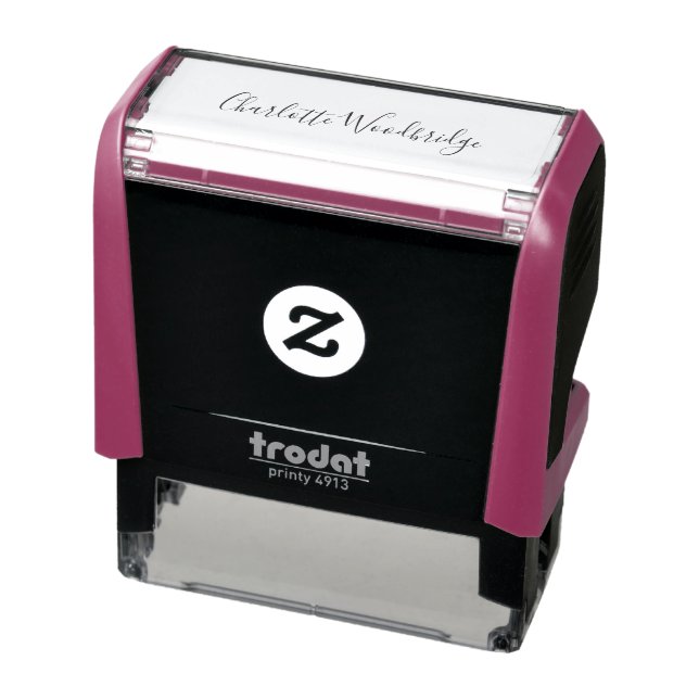 Sello Automático Firme elegante de letra cursiva moderna (Producto)