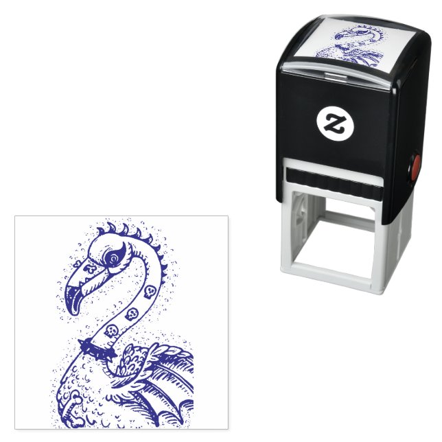 Sello Automático FLAMINGO DE ROCKER DE PUNK DE gótico, HERRAMIENTAS (In Situ)
