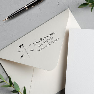 Sello Automático Flechas cruzadas y hacha personalizada