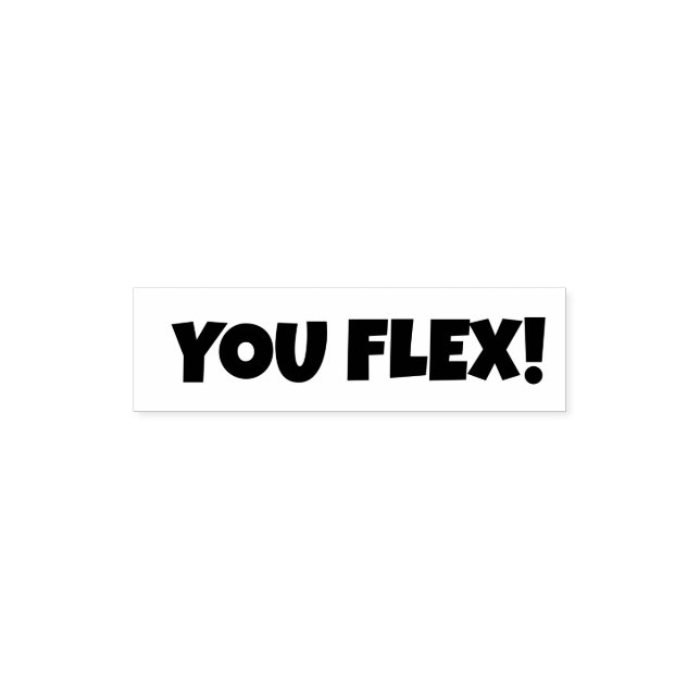 Sello Automático FLEX SIGNIFICA alardear de algo (Diseño)