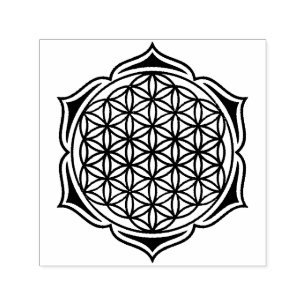 Sello Automático Flor de vida / Blume des Lebens - Lotus II