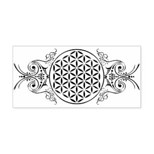 Sello Automático Flor de vida - ornamentos vintage 1