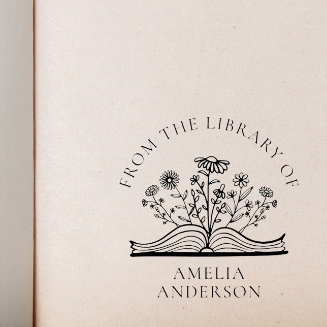 Sello Automático Floral de flores silvestres de la biblioteca de no (Subido por el creador)