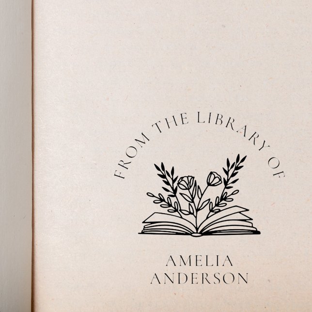 Sello Automático Floral desde la biblioteca de nombre personalizado (Subido por el creador)