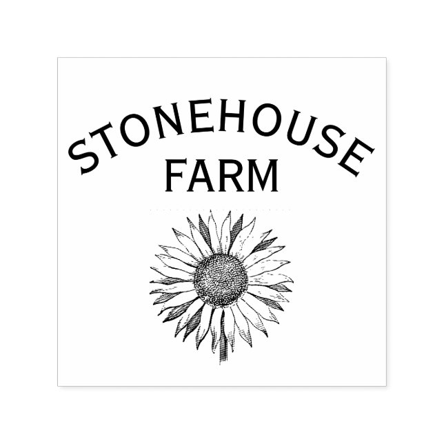 Sello Automático Floral Su Nombre De Negocio (Diseño)