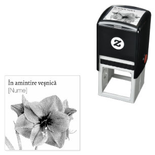 Sello Automático Flores para siempre