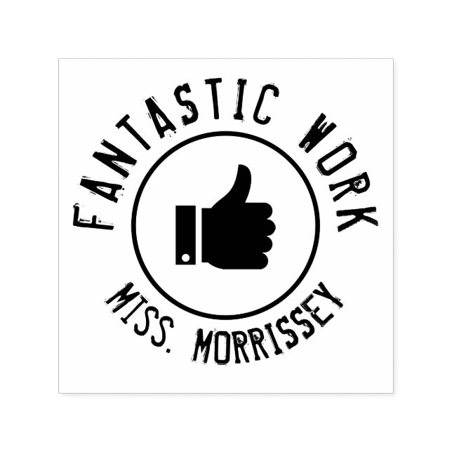 Sello Automático Fomento de profesores de trabajo fantásticos (Diseño)