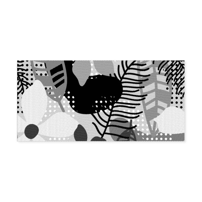 Sello Automático Fondo de flores coloridas (Diseño)