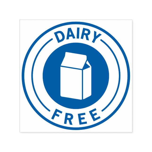 Sello Automático Food Allergy Icon Dairy Free (Diseño)