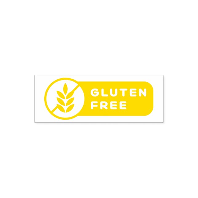 Sello Automático Food Allergy Icon Gluten Free (Diseño)