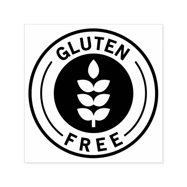 Sello Automático Food Allergy Icon Gluten Free (Diseño)