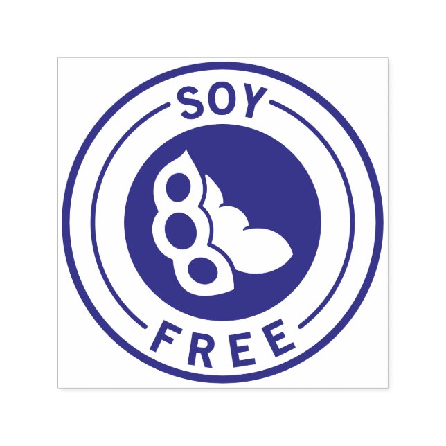 Sello Automático Food Allergy Icon Soy Free (Diseño)