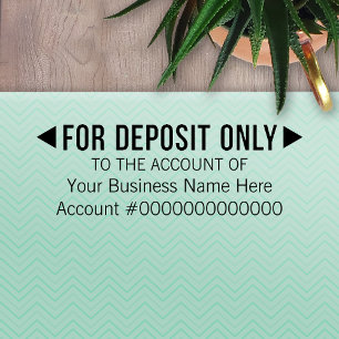 Sello Automático For Deposit Only - Basic Office or Business Bank