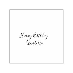 Sello Automático Formas abstractas de cumpleaños felices niños rosa