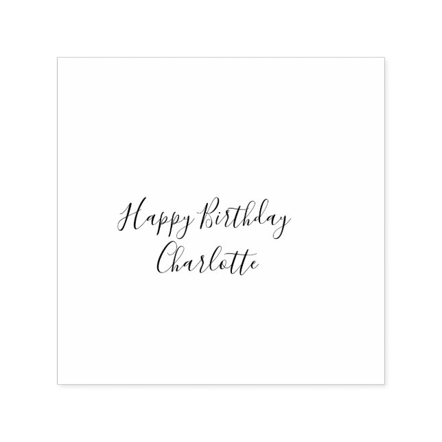 Sello Automático Formas abstractas de cumpleaños felices niños rosa (Diseño)