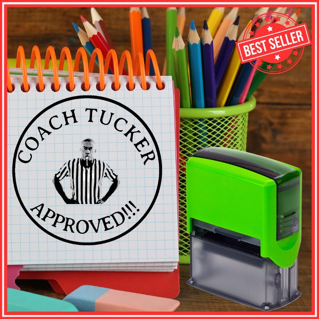 Sello Automático Foto de Personalizado docente aprobada por el entr (Subido por el creador)