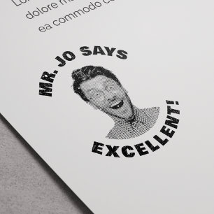 Sello Automático Foto divertida personalizada de profesor Excelente