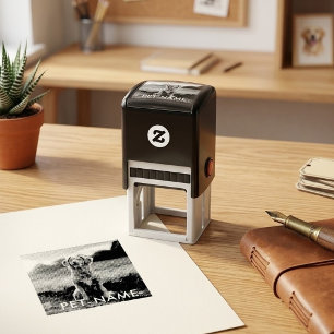 Sello Automático Foto personalizada con el nombre de tu perro