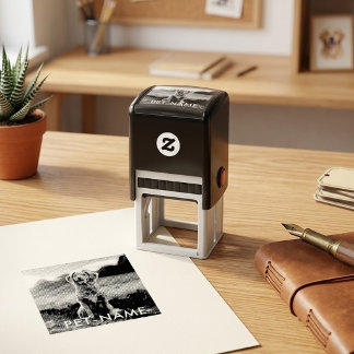 Sello Automático Foto personalizada con el nombre de tu perro