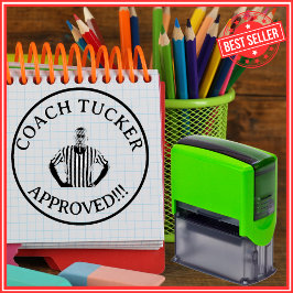 Sello Automático Foto personalizada del profesor aprobado por el en