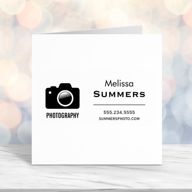 Sello Automático Fotografía de cámara - Información de contacto del (Subido por el creador)