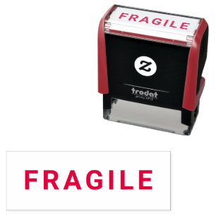 Sello Automático FRAGILE Business Autoinking Stamp RED