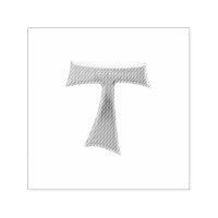 Franciscan Tau Cross Pax Et Bonum Gold Metallic