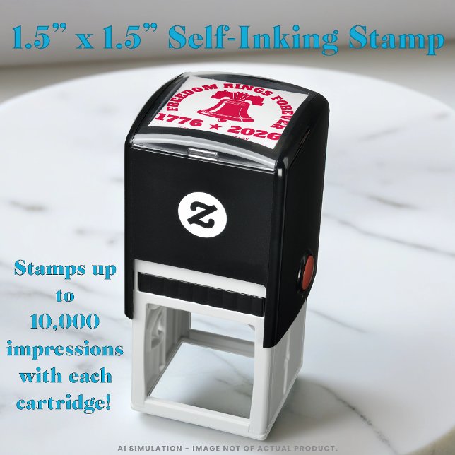 Sello Automático Freedom Bell 1776–2026 School Trodat 4924 Rubber (Subido por el creador)