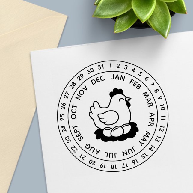 Sello Automático Fresh Chicken Eggs Carton Date Wheel (Subido por el creador)