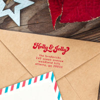 Funky Retro Holly Jolly Navidades Dirección de Reg